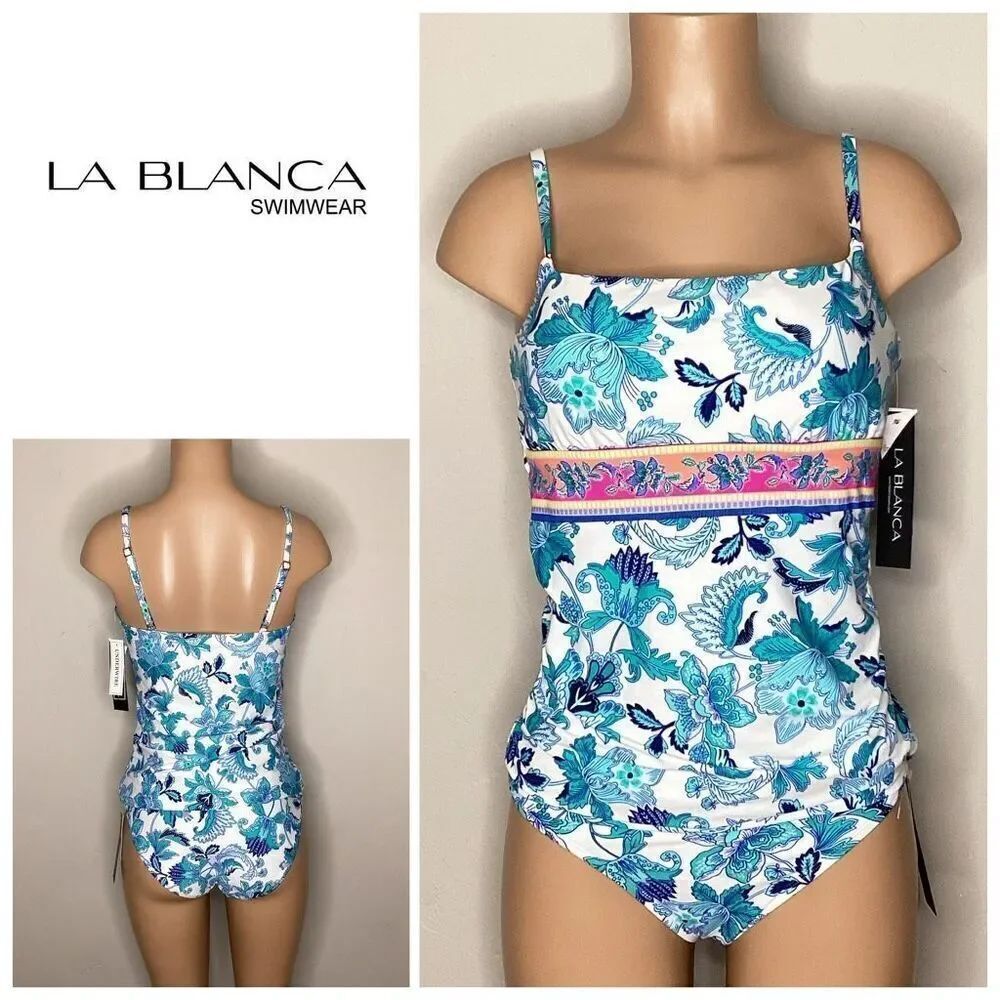 New. La Blanca blue tankini set. 12/8. Retails. $169